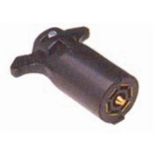 CONNECTEUR ROND 7 CONTACTS EN PLASTIQUE - REMORQUE