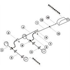 BRAKE LINE KIT FOR TANDEM AXLE