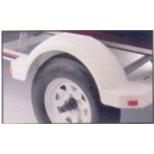 10.25''X 34'' X 14.85'' PLASTIC FENDER W / STEP, BLACK