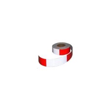 ROULEAU AUTOCOLLANT 1''X 164'  6" rouge +6" claire
