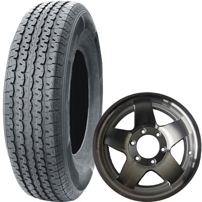 ASSY.205 / 75-R15 6PR 6H / 5.5" ALUM STAR KENDA
