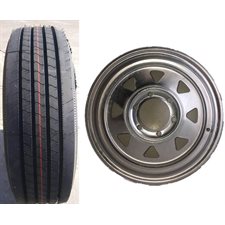 ASSY.225 / 75-R15 12PR 6H / 5.5" GALV SPOKE ALL STEEL FREEDOM