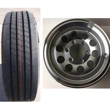 ASSY.225 / 75-R15 12PR 6H / 5.5" SILVER MOD ALL STEEL FREEDOM