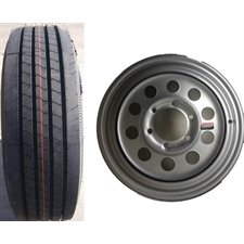 ASSY.235 / 80-R16 14PR 8H / 6.5" SILVER MOD ALLSTEEL FREEDOM