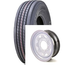 ASSY.235 / 85-R16 14PR 8H / 6.5" WHITE SPOKE ALLSTEEL FREEDOM